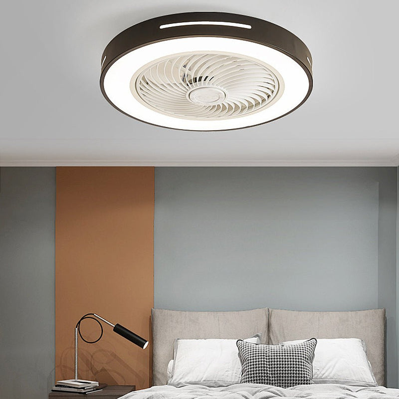 Smart Inverter Bladed Ceiling Fan with Remote Control & LED Light - Energy-Efficient Wind-Guiding Design