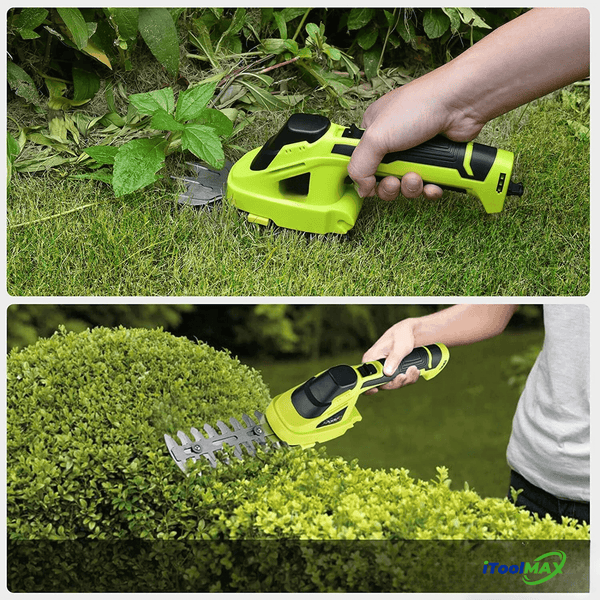 2-in-1 Cordless Shears & Hedge Trimmer - Versatile Garden Tool for Effortless Trimming & Shaping