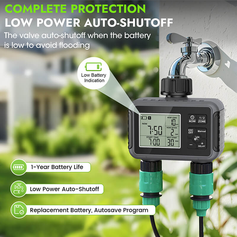 Smart Sprinkler Water Timer with Programmable Settings - Automatic Irrigation Controller for Efficient Watering