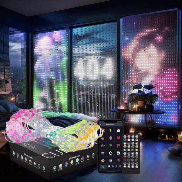 DIY Smart LED Curtain Lights - Sync with Music & App Control for Home Decor