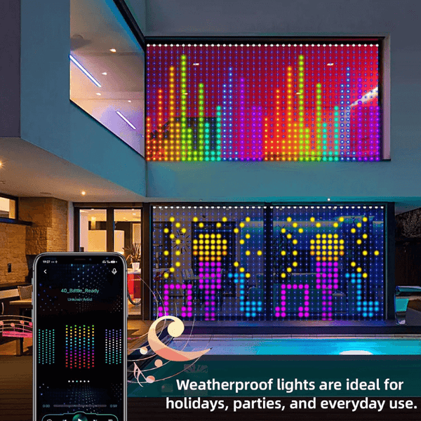 DIY Smart LED Curtain Lights - Sync with Music & App Control for Home Decor
