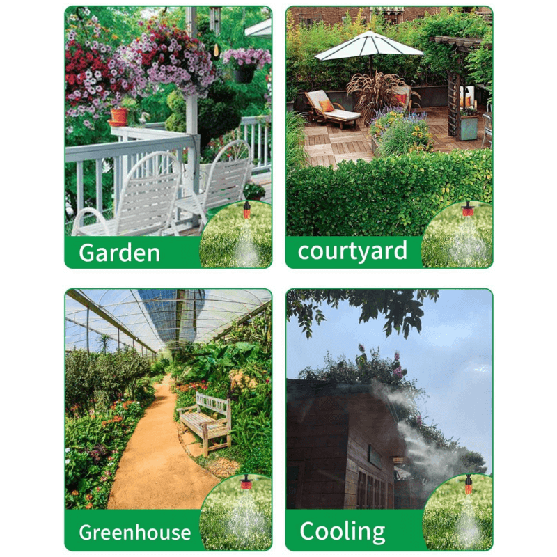 Fog-Cooled Automatic Irrigation System for Efficient Watering | Smart Garden Sprinkler System