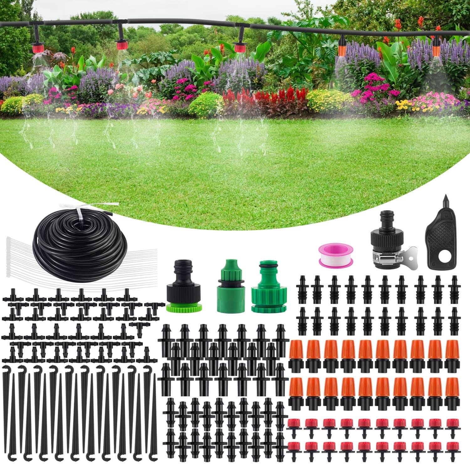 Fog-Cooled Automatic Irrigation System for Efficient Watering | Smart Garden Sprinkler System