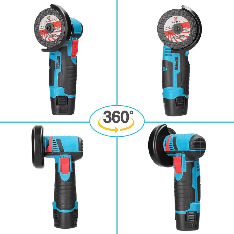 Compact Brushless Mini Angle Grinder - High Performance, Lightweight, and Versatile for Precision Cutting and Grinding