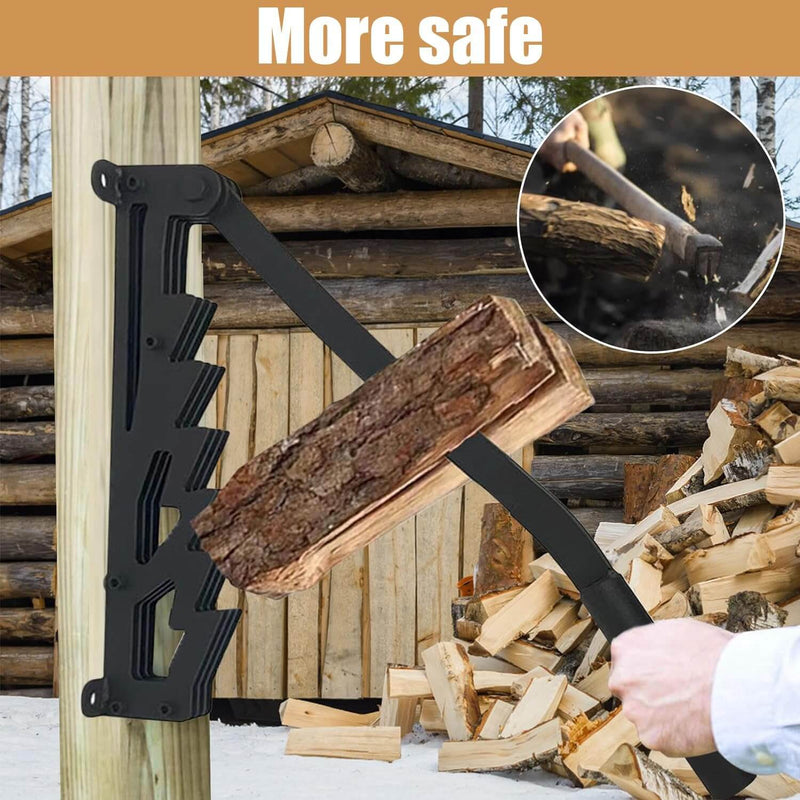 Wall-Mounted Firewood Kindling Splitter - Heavy-Duty Wood Splitter for Efficient Kindling Preparation