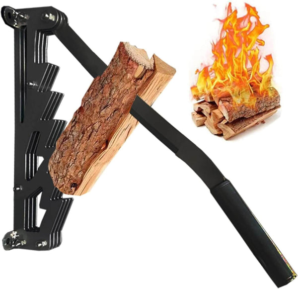 Wall-Mounted Firewood Kindling Splitter - Heavy-Duty Wood Splitter for Efficient Kindling Preparation