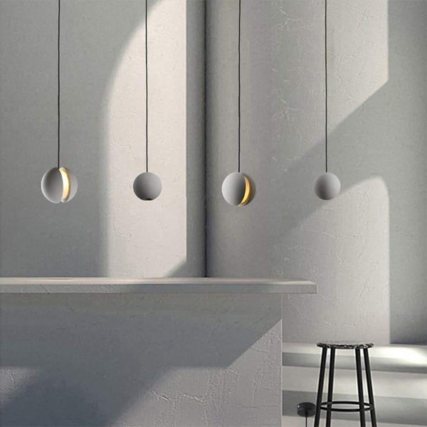 Vintage Ceramic Pendant Light - Unique LED Ceiling Fixture for Home Decor | Retro Hanging Light