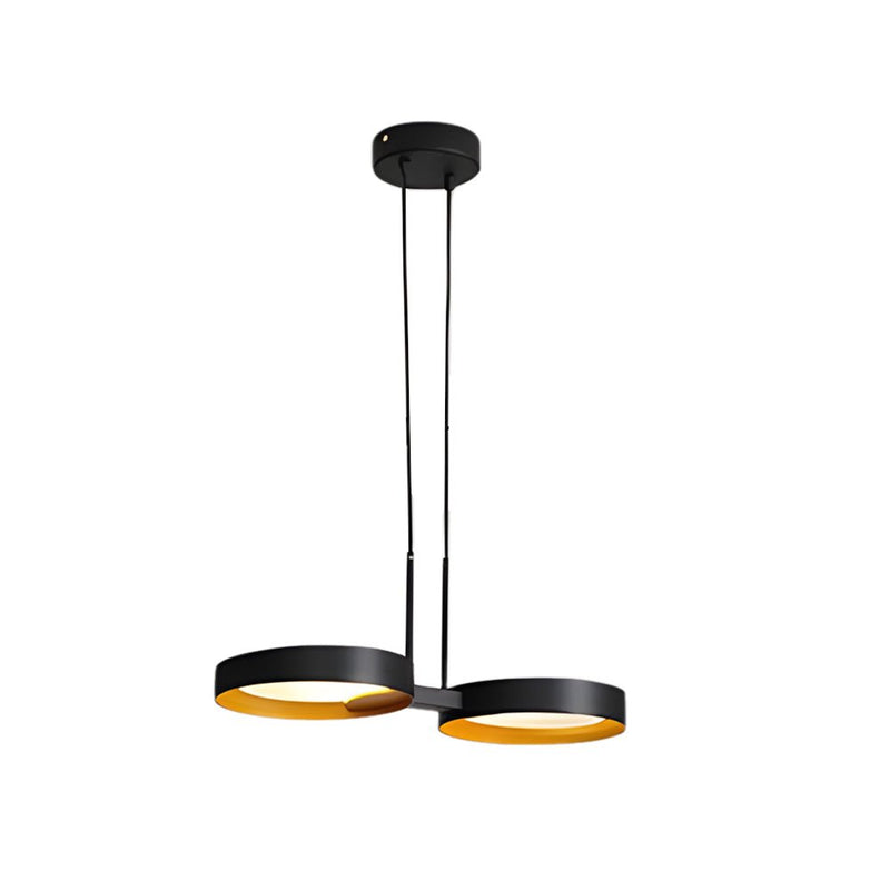 Elegant 1-9 Light Chandelier with Light Guide Ring - Modern Ceiling Fixture for Home Decor