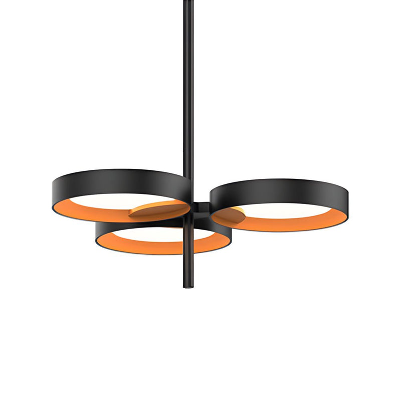 Elegant 1-9 Light Chandelier with Light Guide Ring - Modern Ceiling Fixture for Home Decor