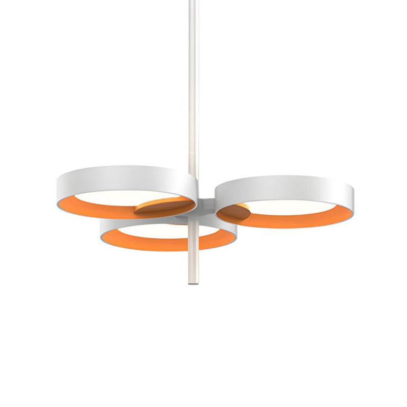 Elegant 1-9 Light Chandelier with Light Guide Ring - Modern Ceiling Fixture for Home Decor