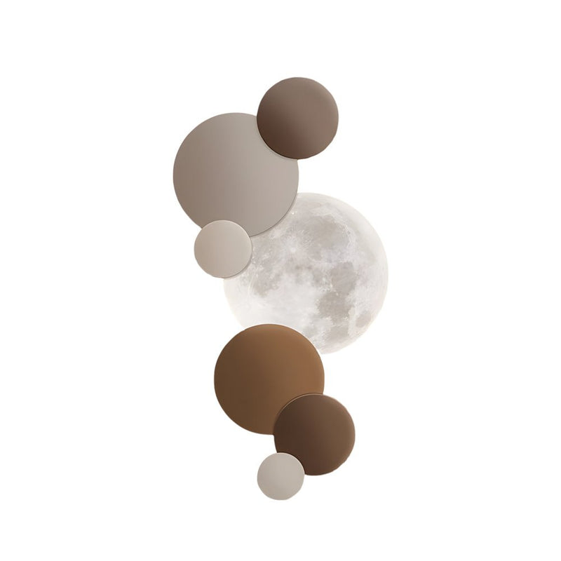 Lunar Glow Modern Round LED Wall Sconce - Energy-Efficient Decorative Lighting for Home & Office