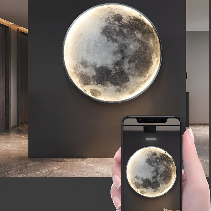 Lunar Moon Dimmable LED Modern Wall Sconce - Stylish Wall Lamp for Ambient Lighting