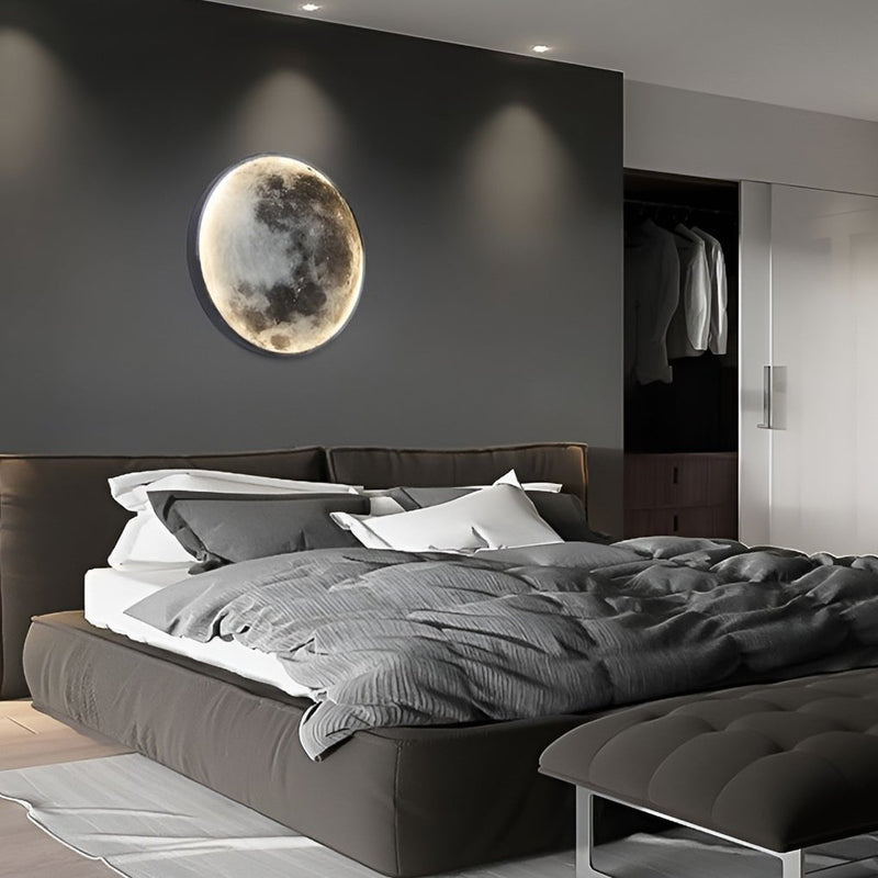 Lunar Moon Dimmable LED Modern Wall Sconce - Stylish Wall Lamp for Ambient Lighting