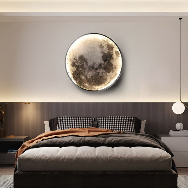 Lunar Moon Dimmable LED Modern Wall Sconce - Stylish Wall Lamp for Ambient Lighting