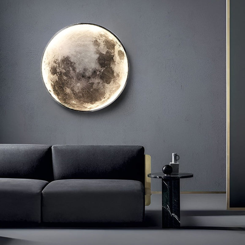 Lunar Moon Dimmable LED Modern Wall Sconce - Stylish Wall Lamp for Ambient Lighting