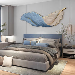 Luxury LED Wall Lights with Creative Feather Design - Remote Control, USB Powered, DC 5V Modern Lighting