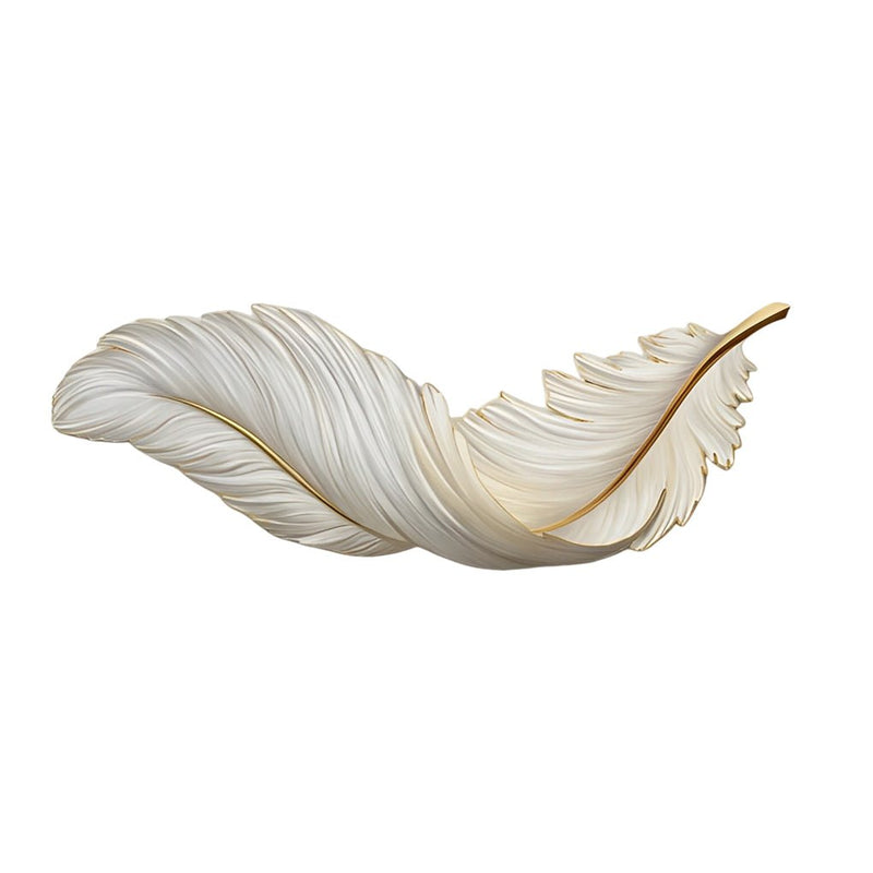 Luxury LED Wall Lights with Creative Feather Design - Remote Control, USB Powered, DC 5V Modern Lighting