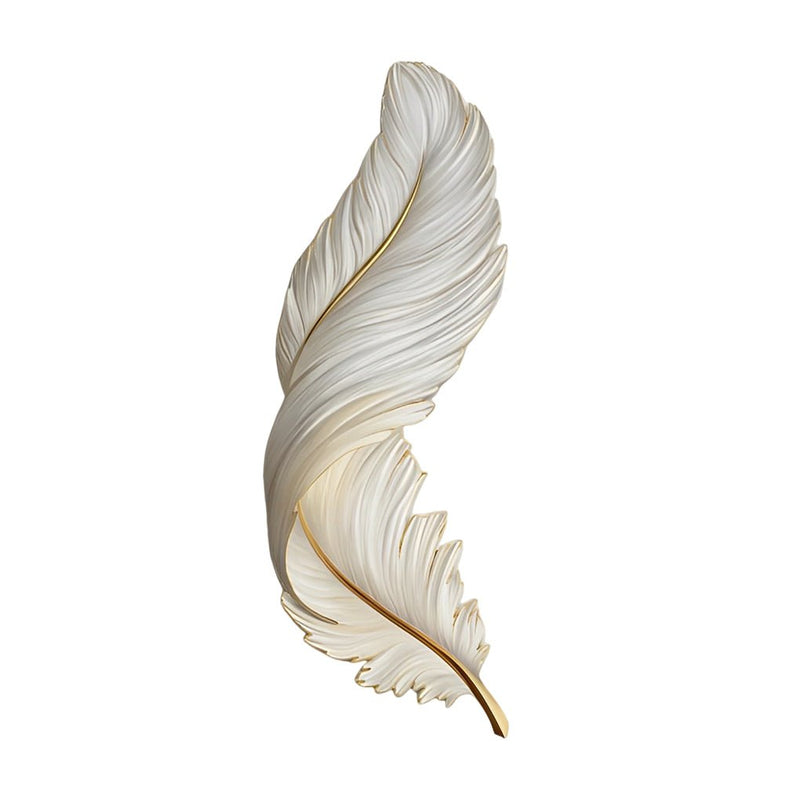 Luxury LED Wall Lights with Creative Feather Design - Remote Control, USB Powered, DC 5V Modern Lighting