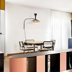 Adjustable Marseille Swing Arm Wall Lamp - Long Metal Arm Trumpet Sconce for Modern Home Decor