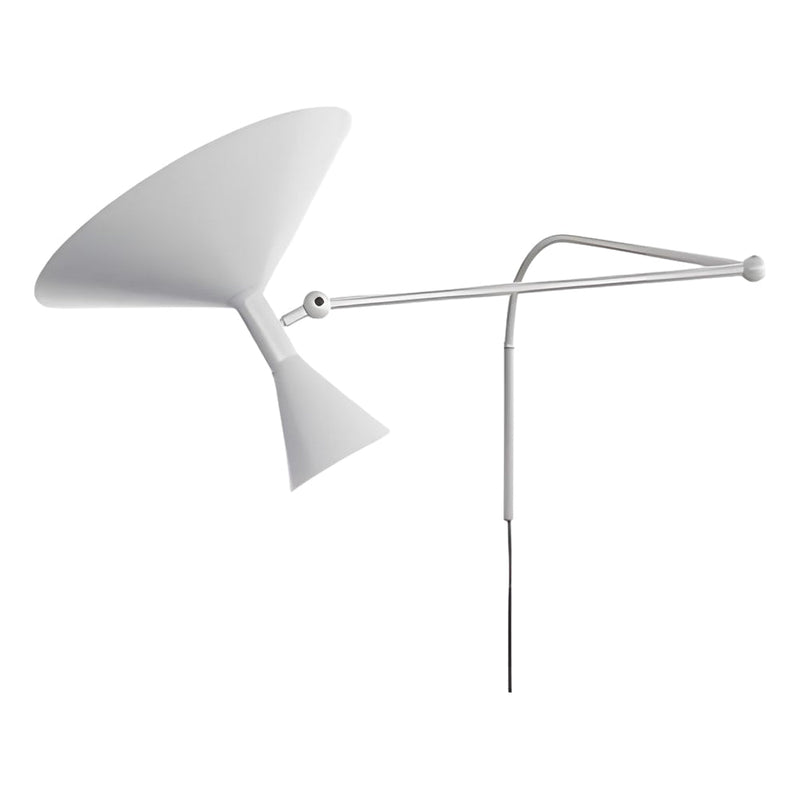 Adjustable Marseille Swing Arm Wall Lamp - Long Metal Arm Trumpet Sconce for Modern Home Decor