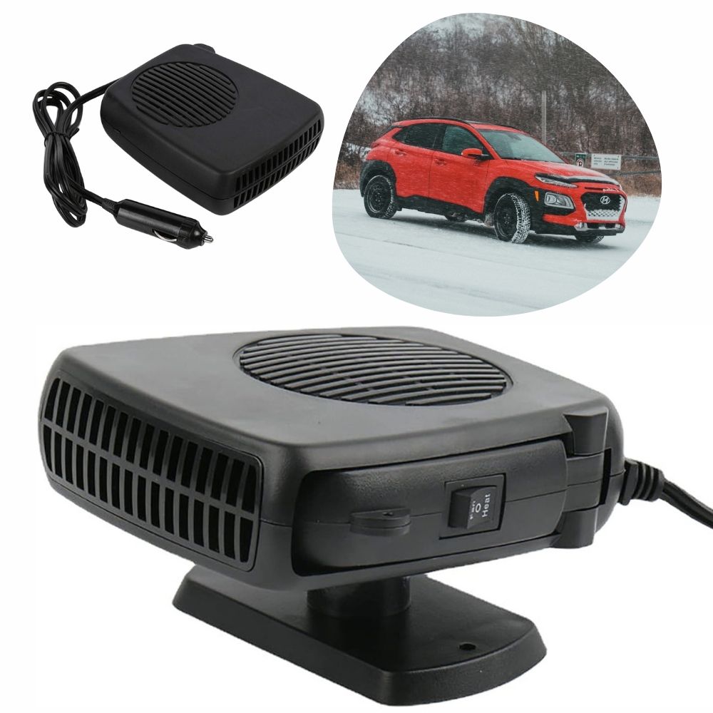 150W/300W 12V Ceramic Car Heater & Fan – Fast Heating Portable Car Heater for Winter Comfort