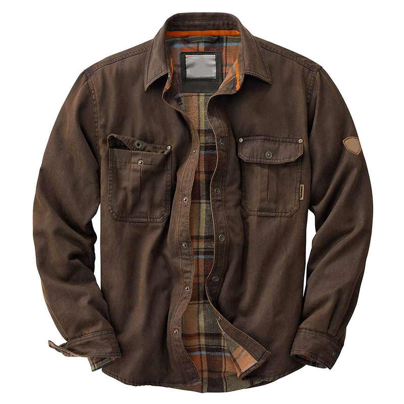 Men's All-Season Waxed Trucker Jacket - Durable & Versatile Outerwear for Year-Round Style | Weather-Resistant, Classic Fit, Perfect for Layering