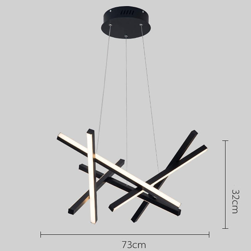 8-Light Modern LED Sputnik Chandelier - Stylish Ceiling Light Fixture for Contemporary Home Decor