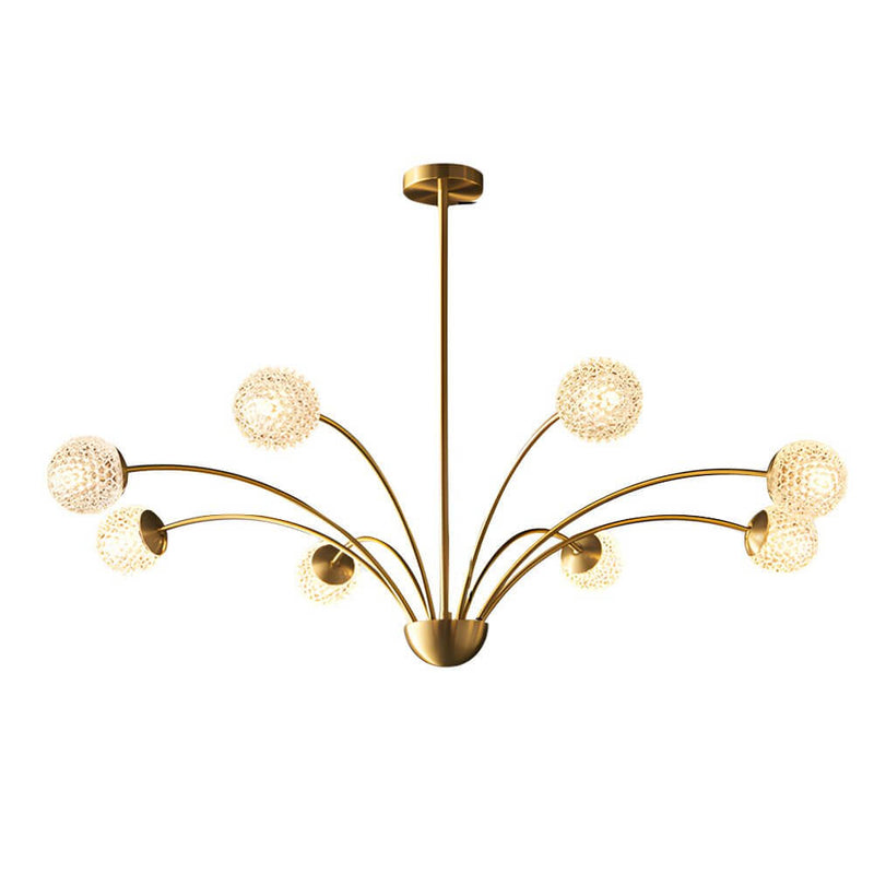 Elegant Millender 8-Head Crystal Ball Chandelier - Stunning Lighting Fixture for Home Decor