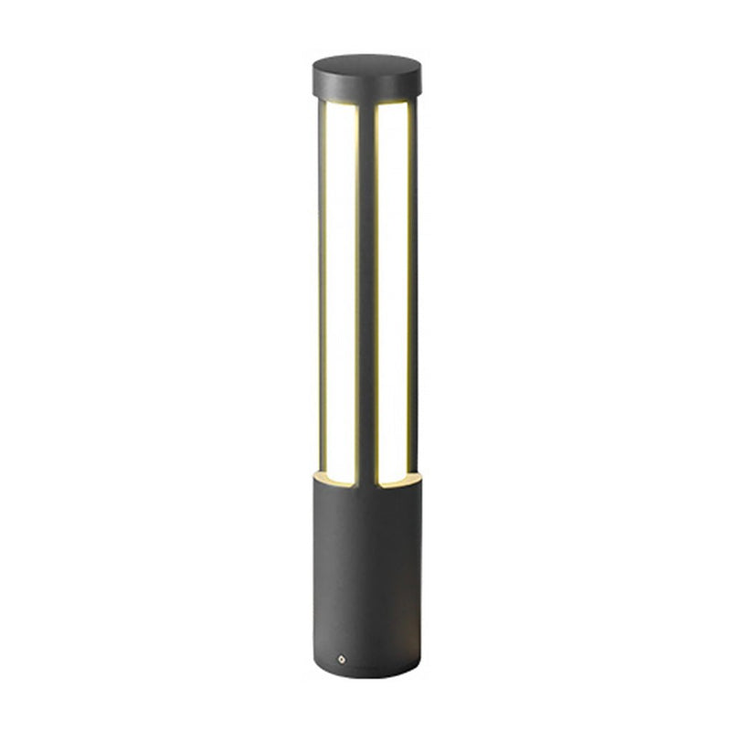 Modern Black Cylinder LED Outdoor Landscape Bollard Lights - Stylish & Energy-Efficient Illumination for Pathways & Gardens