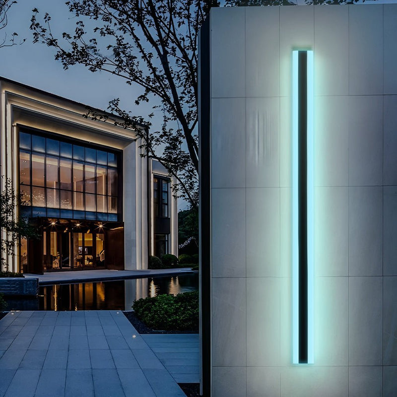 Waterproof Linear LED Outdoor Wall Light - Minimalist Exterior Mount for Porch & Garden