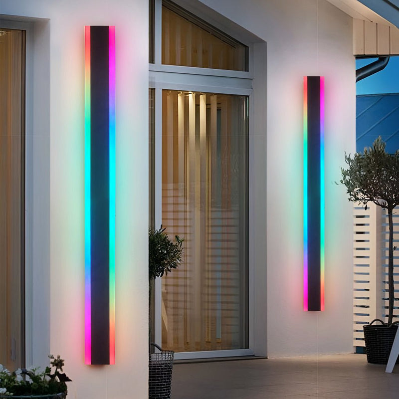 Waterproof Linear LED Outdoor Wall Light - Minimalist Exterior Mount for Porch & Garden