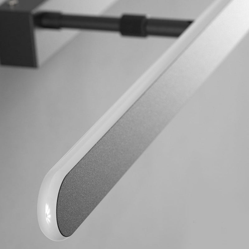 Sleek Matte Black LED Bathroom Vanity Light Bar with Acrylic Surround - Modern Minimalist Design