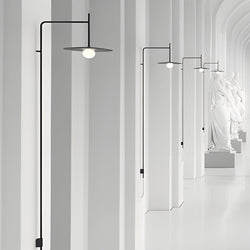 Modern Minimalist Metal Long Arm LED Wall Sconce - Tempo Design for Stylish Lighting