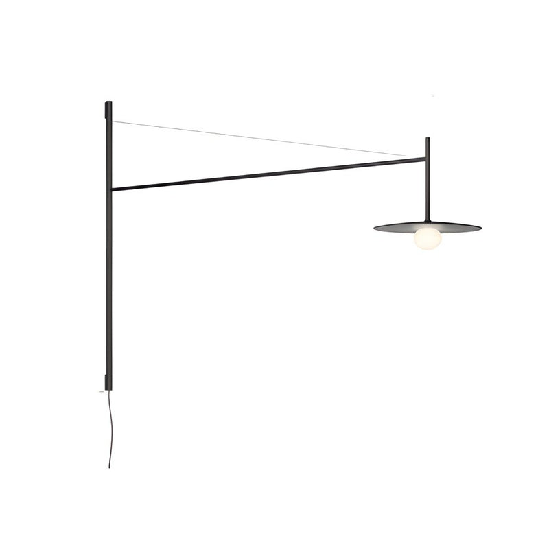 Modern Minimalist Metal Long Arm LED Wall Sconce - Tempo Design for Stylish Lighting