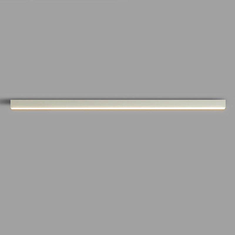 Modern Minimalist LED Ceiling Light with Remote Control - Stepless Dimming, Sleek Strip Design