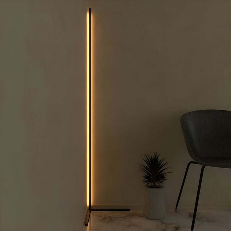 RGB Dimmable LED Corner Floor Lamp with Remote Control - Modern Adjustable Lighting for Home Decor