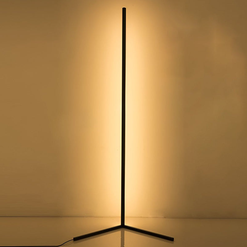 RGB Dimmable LED Corner Floor Lamp with Remote Control - Modern Adjustable Lighting for Home Decor