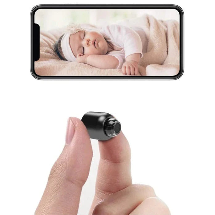 Compact WiFi Security Camera with Night Vision - HD Surveillance for Home & Office