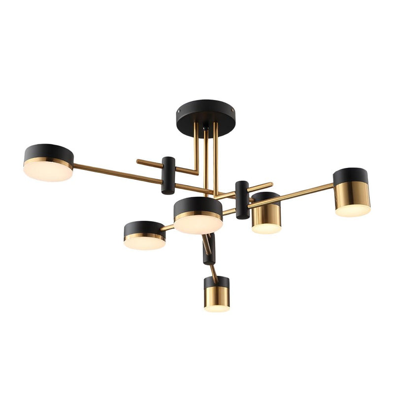Modern 4/6/8-Light Dimmable LED Sputnik Chandelier - Stylish Mid-Century Design for Living Room, Dining Room, and Entryway