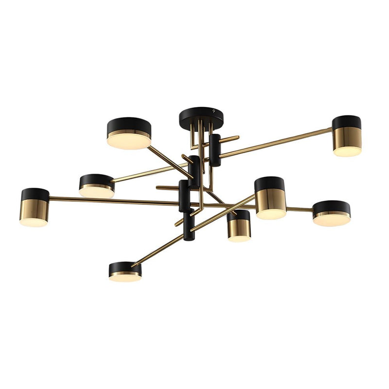Modern 4/6/8-Light Dimmable LED Sputnik Chandelier - Stylish Mid-Century Design for Living Room, Dining Room, and Entryway