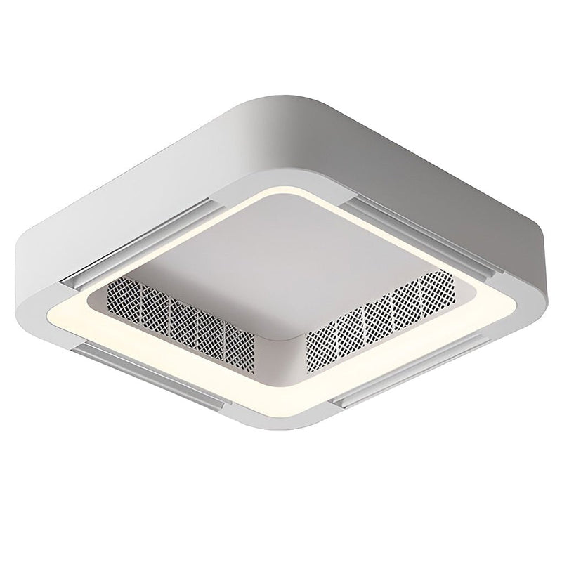 Modern Bladeless Ceiling Fan with Chandelier LED Lights - Energy-Efficient Inverter Design