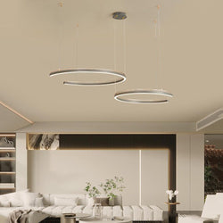 Modern C-Shape Suspension Ceiling Lamp - 2/3-Light Circular Design for Stylish Home Lighting