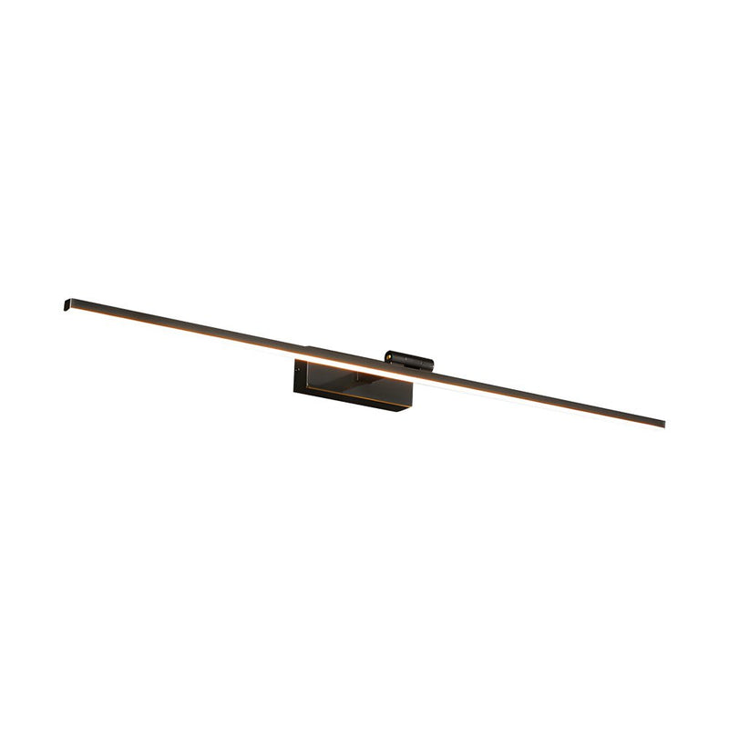 Modern Adjustable Copper LED Bathroom Vanity Light - Rotatable Rod & Linear Acrylic Shade