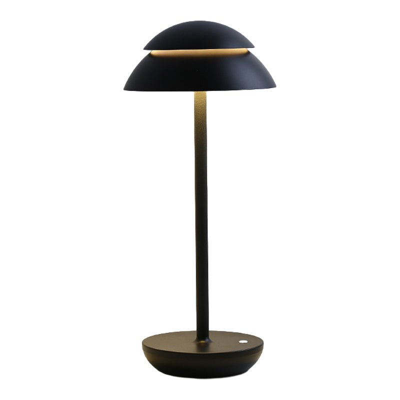 Modern Double Dome LED Accent Table Lamp with Touch On/Off Switch - Stylish Home Lighting