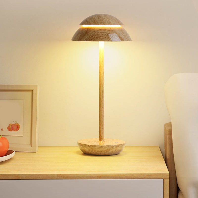 Modern Double Dome LED Accent Table Lamp with Touch On/Off Switch - Stylish Home Lighting