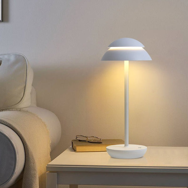 Modern Double Dome LED Accent Table Lamp with Touch On/Off Switch - Stylish Home Lighting