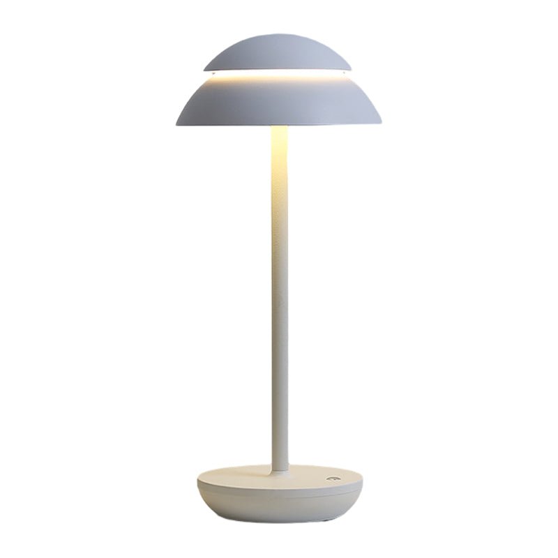 Modern Double Dome LED Accent Table Lamp with Touch On/Off Switch - Stylish Home Lighting