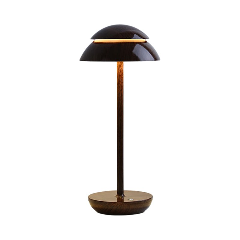 Modern Double Dome LED Accent Table Lamp with Touch On/Off Switch - Stylish Home Lighting