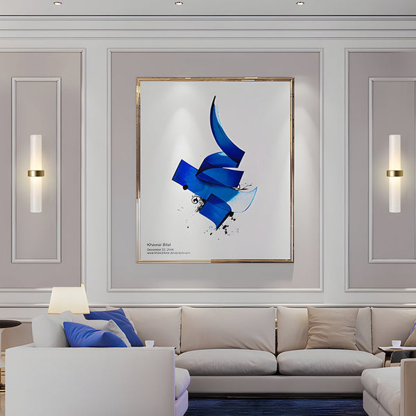 Modern Warm White Frosted Glass Tube 1-Light Wall Sconce - Stylish Lighting for Living Room Decor