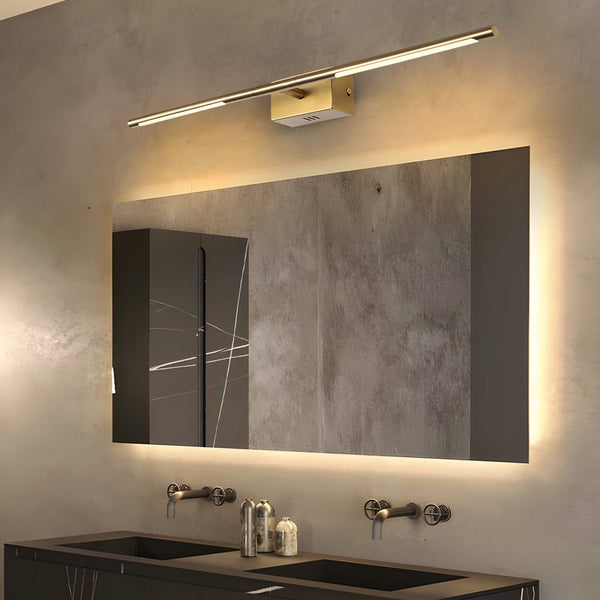 Modern Gold LED Bathroom Vanity Light - 23.6" & 39.4" Options, Adjustable Warm & Cool White Illumination for Elegant Lighting